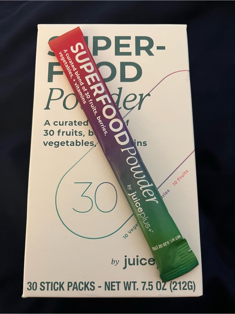 Juice Plus+ Superfood Powder Stick Packs - 2 Boxes of 30